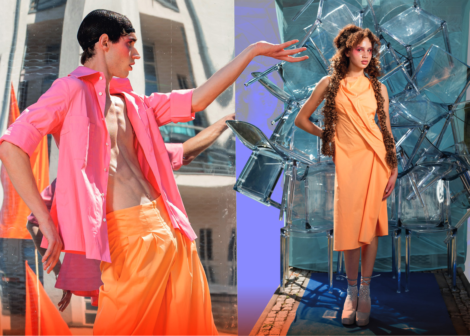 Katalog der Anja Gockel Sommerkollektion 2026 "Von welchen Farben träumt dein Glück" in ihrer Eventlocation Paris44 in Berlin