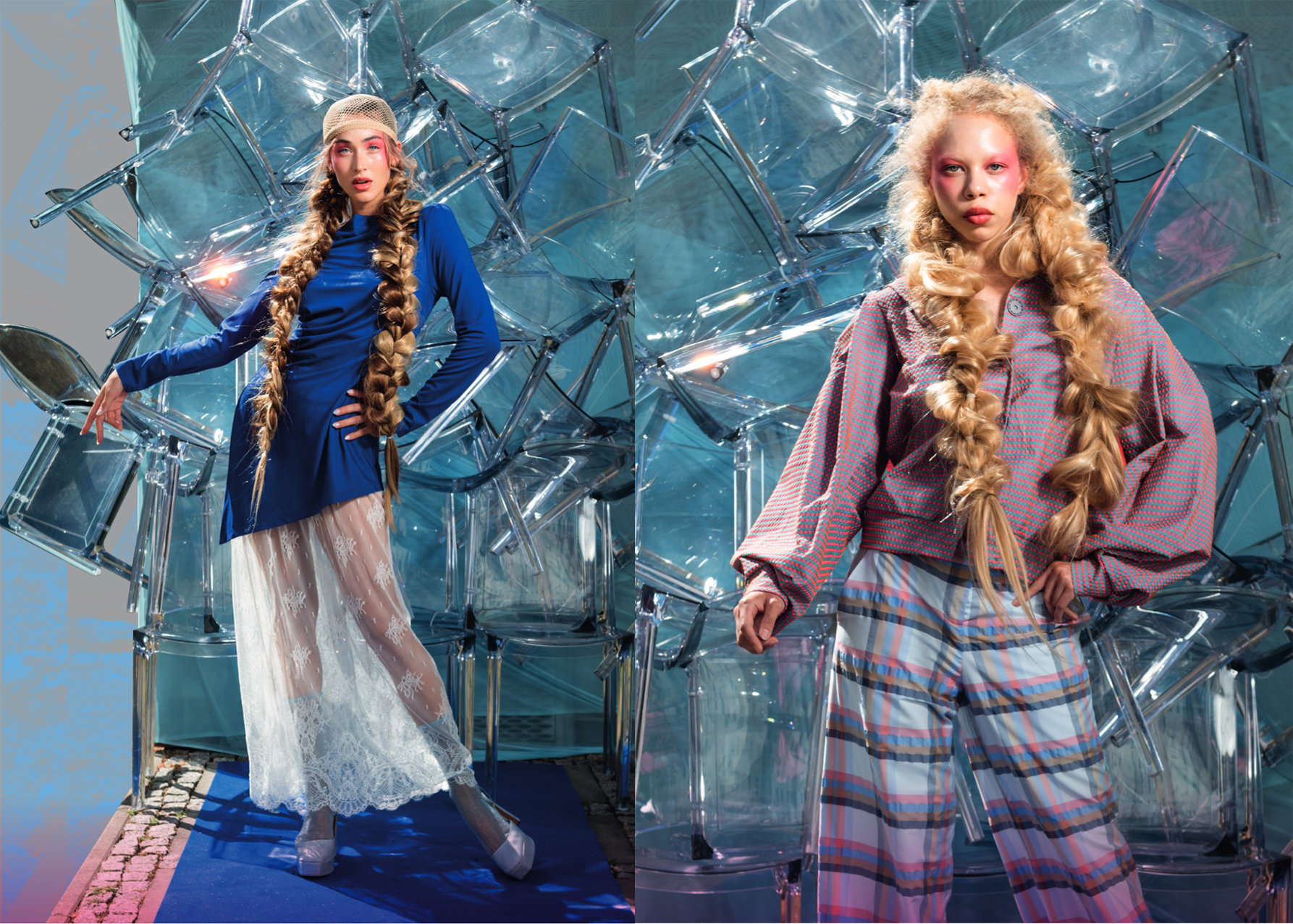 Katalog der Anja Gockel Sommerkollektion 2026 "Von welchen Farben träumt dein Glück" in ihrer Eventlocation Paris44 in Berlin