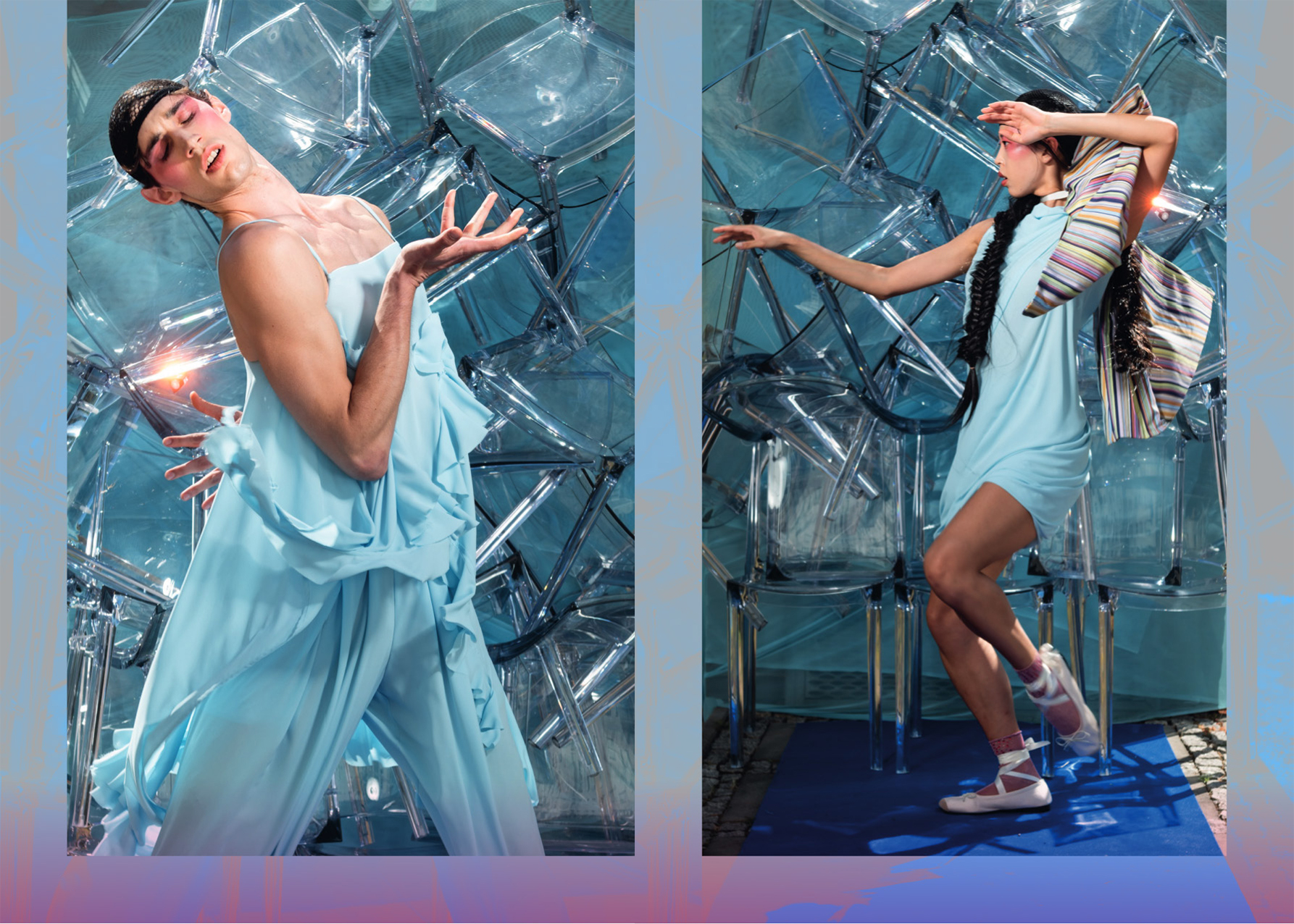 Katalog der Anja Gockel Sommerkollektion 2026 "Von welchen Farben träumt dein Glück" in ihrer Eventlocation Paris44 in Berlin