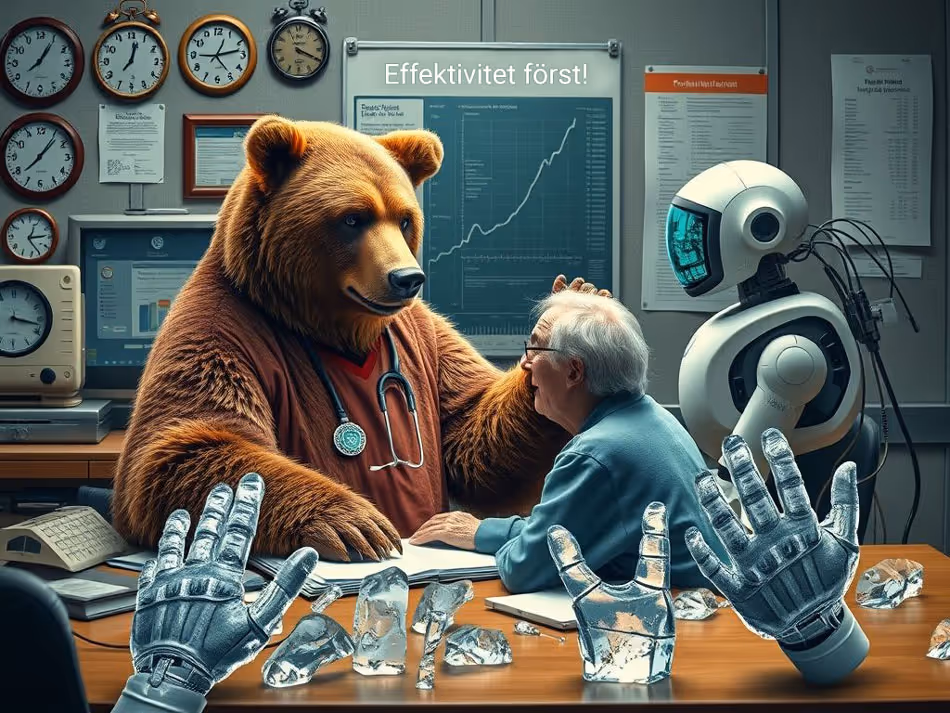 När teknik används som en genväg till tidsbesparing kan resultatet bli en iskall äldreomsorg.