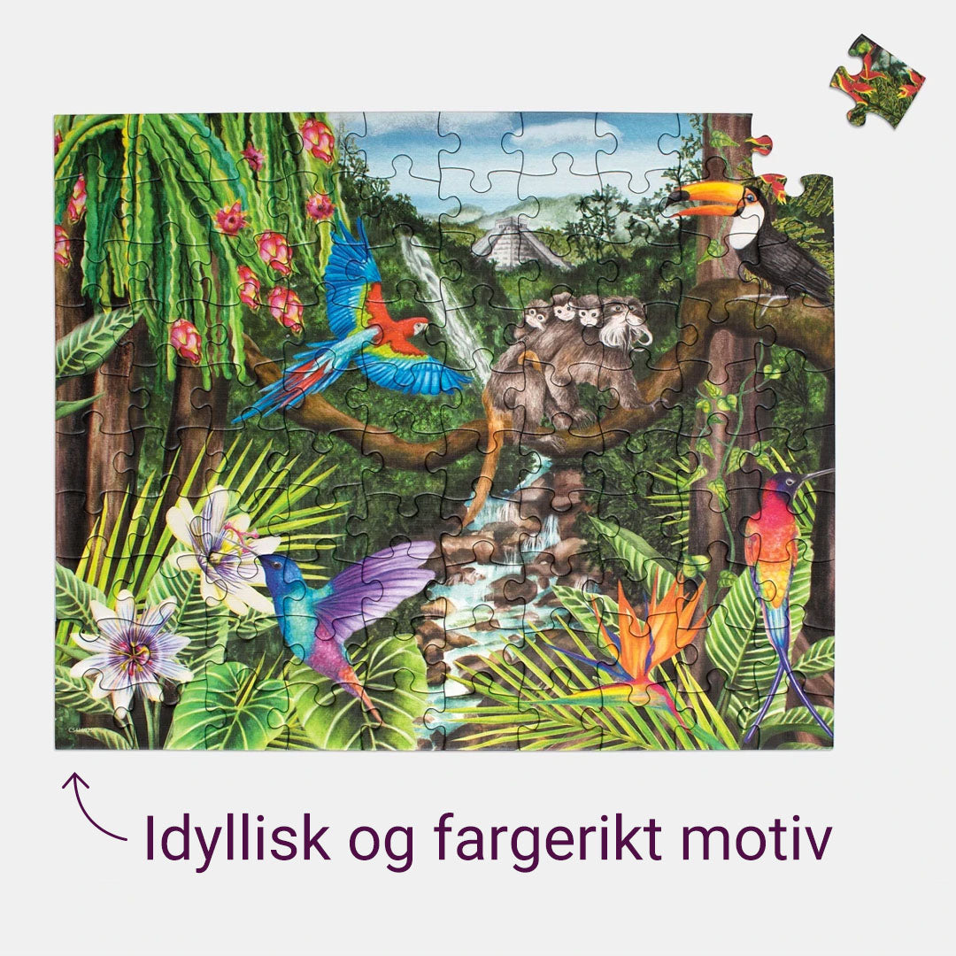 Puslespill "Jungle Life" (100 brikker)
