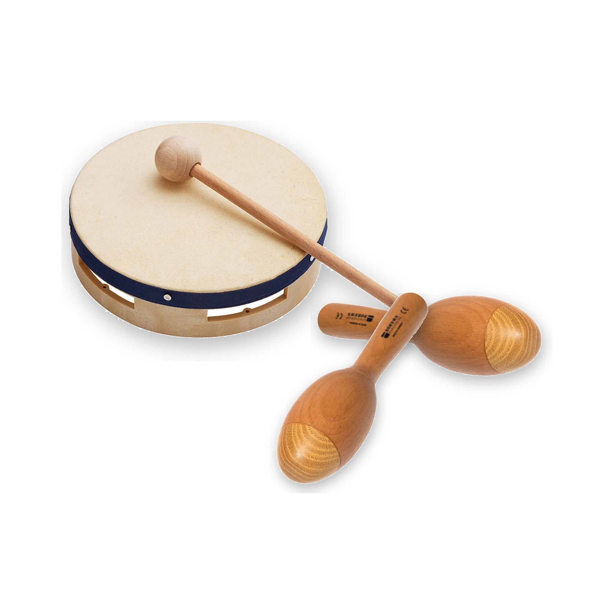 Rytmeduoen – maracas og tamburin