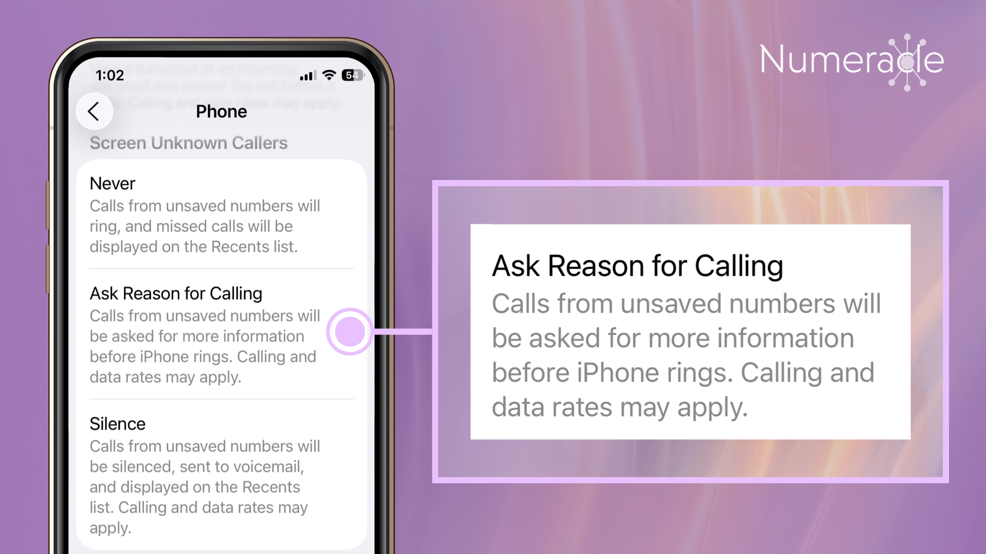 Numeracle Blog Thumbnail - "Screen Unknown Callers" Setting in iOS 26 for Call Screening