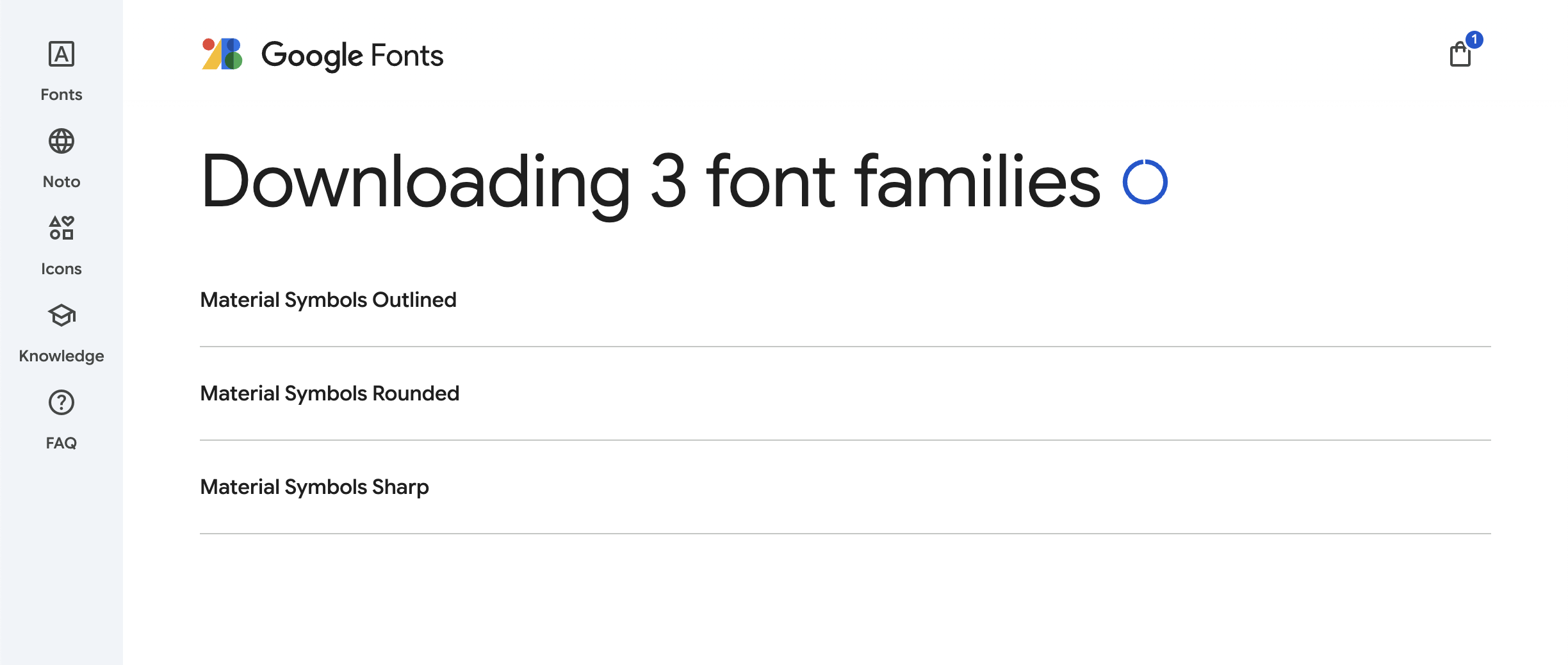 Download Material Icons font
