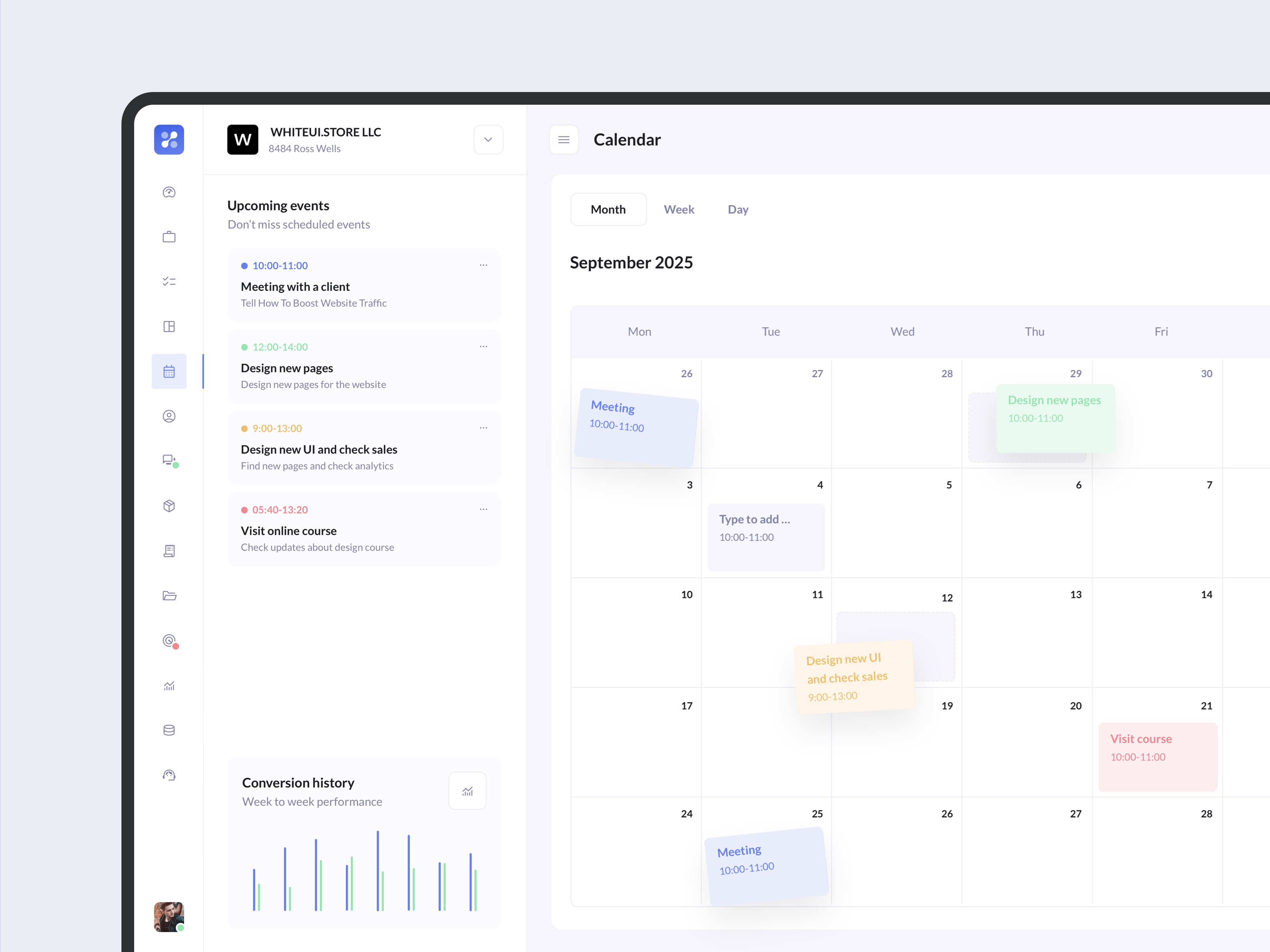 Calendar App Design