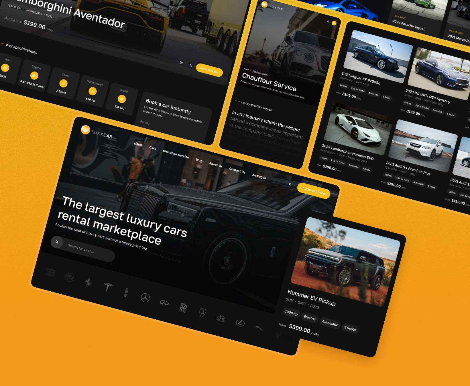 LuxxCar Framer Template