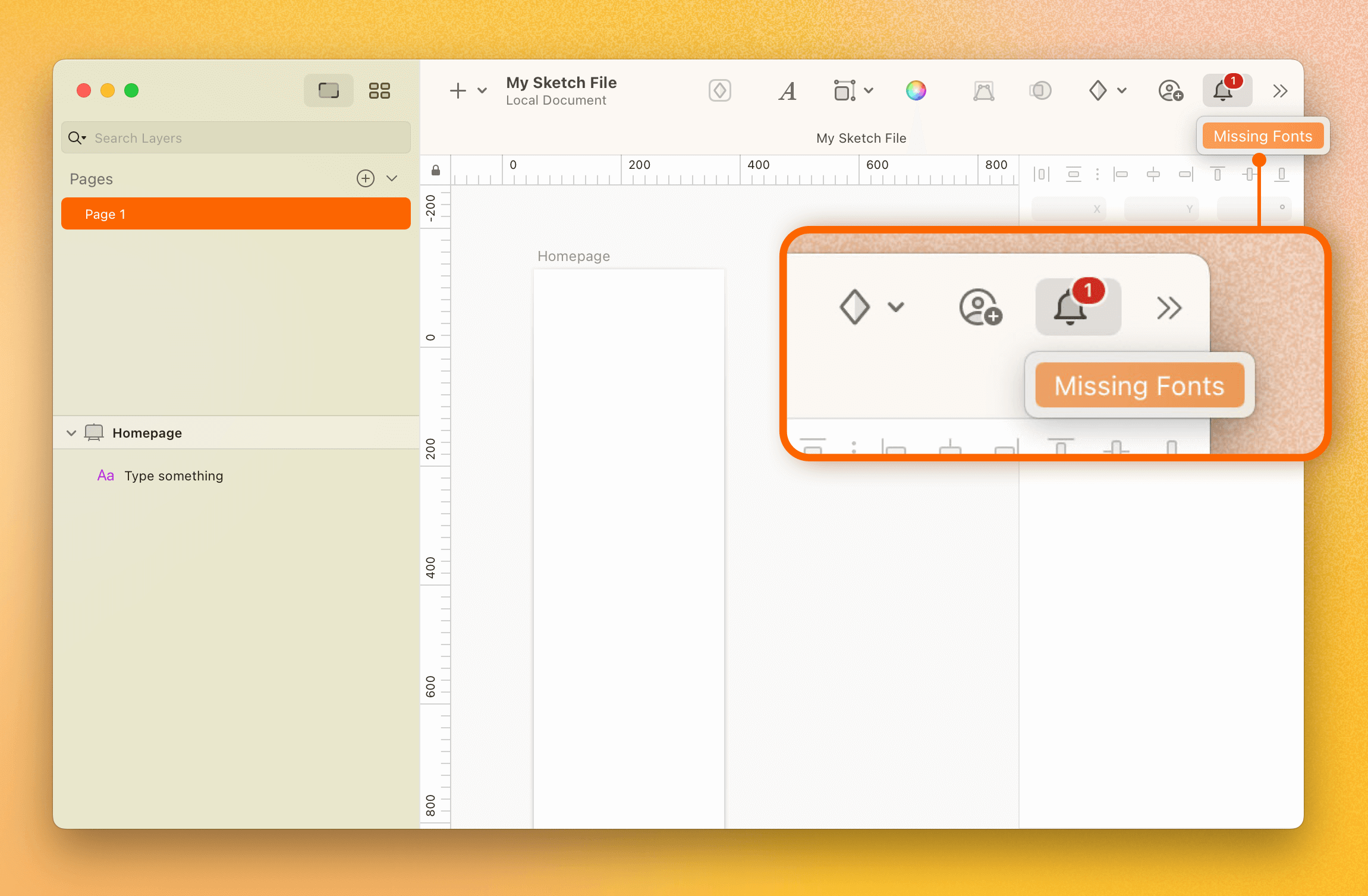 Missing font in Sketch App