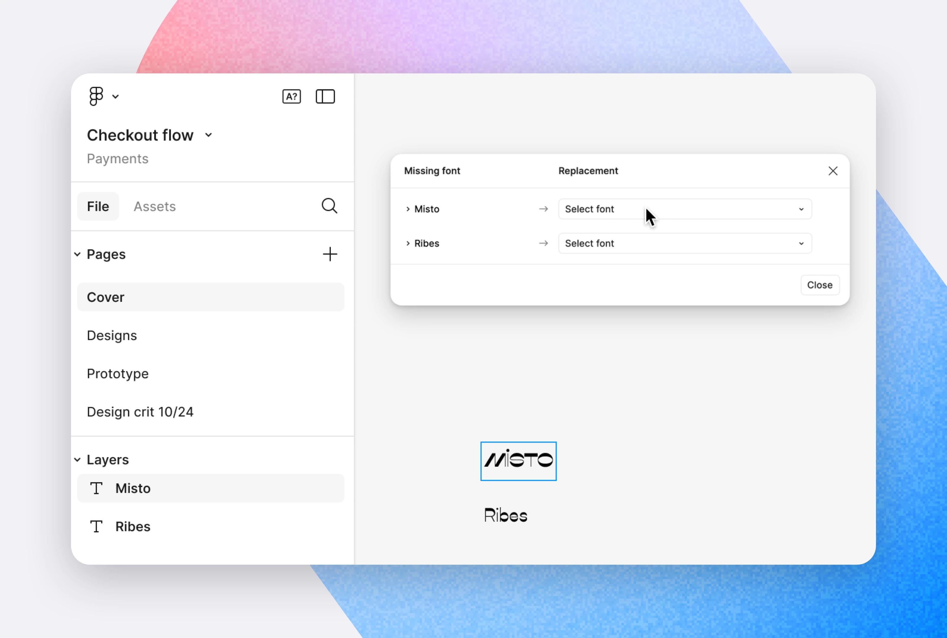 Missing font in Figma
