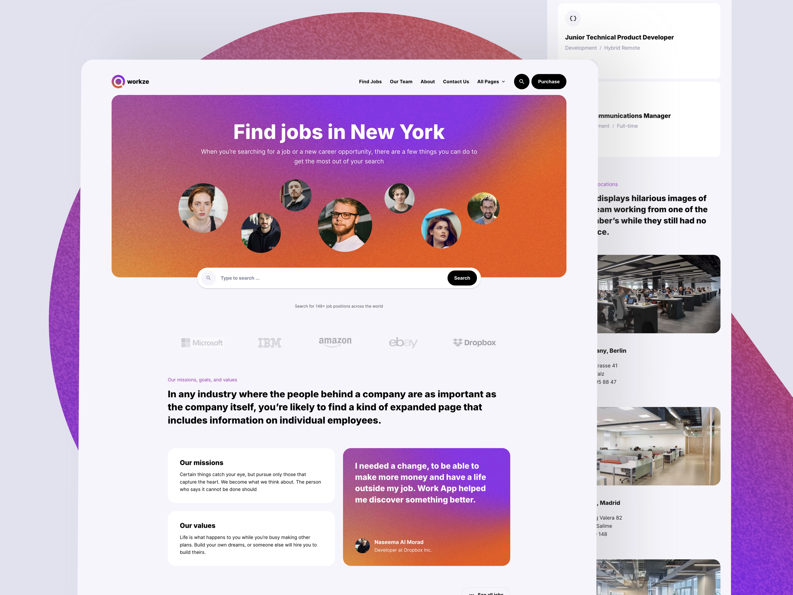 Workze template for Framer updated
