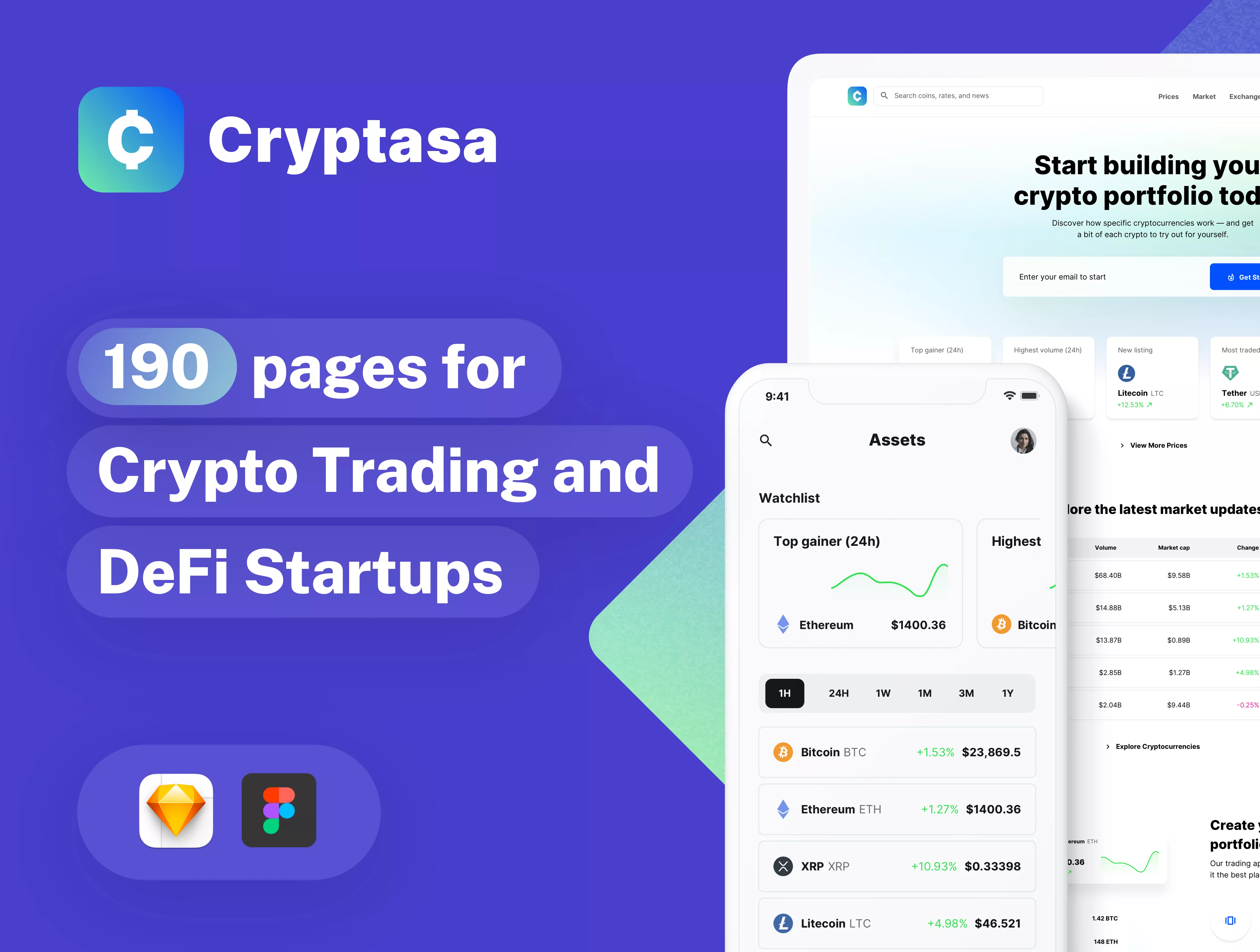 UI kit for crypto startups