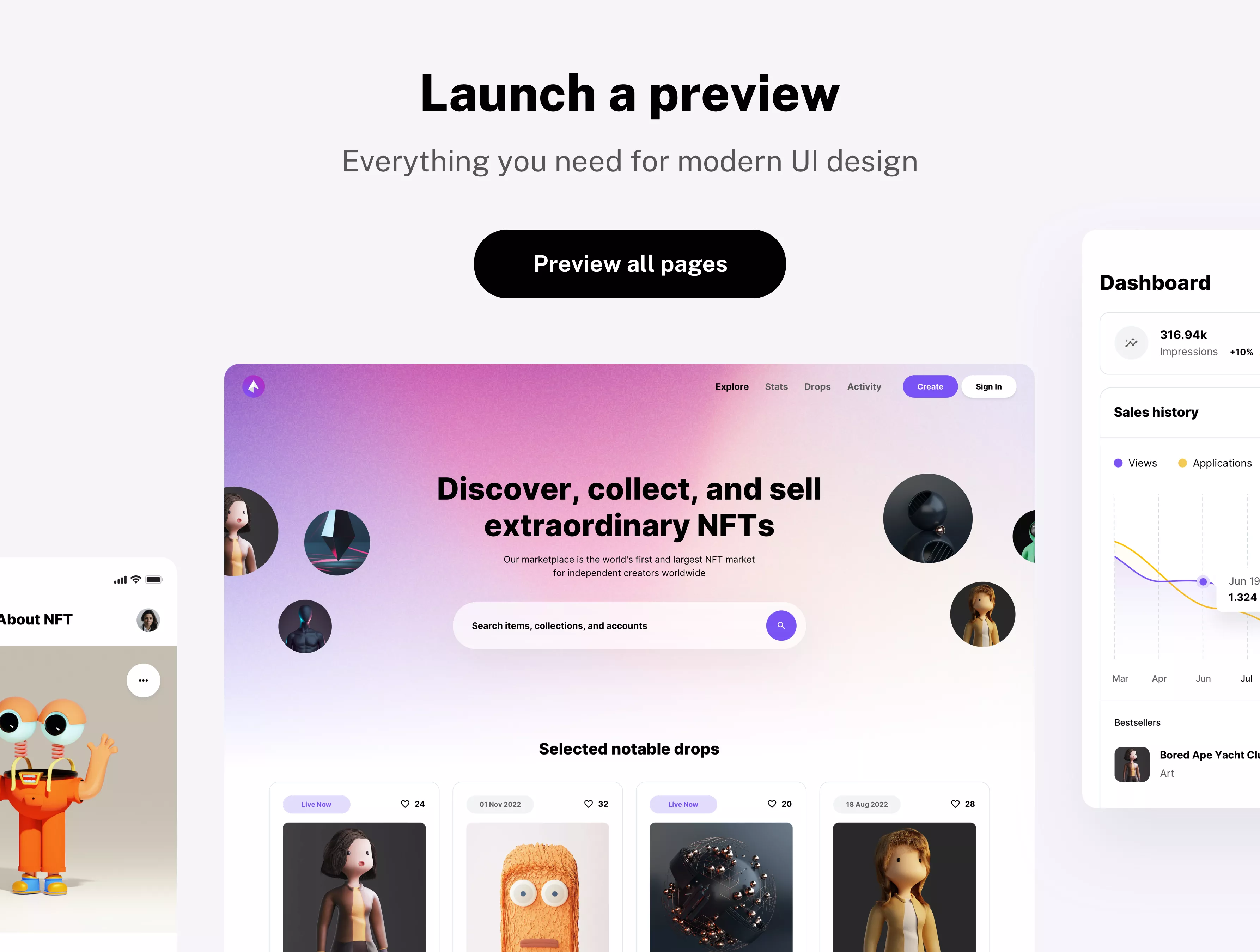 Design System for NFT Marketplace Design
