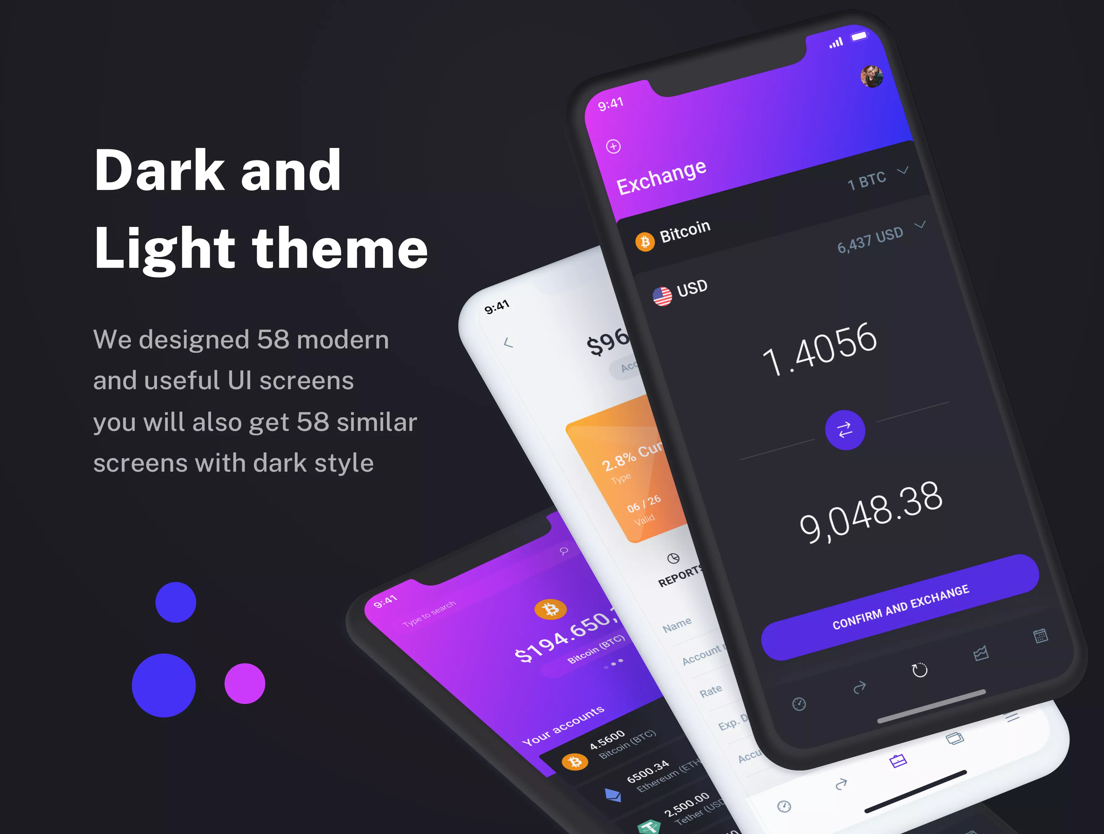 Finance Mobile app template for Sketch