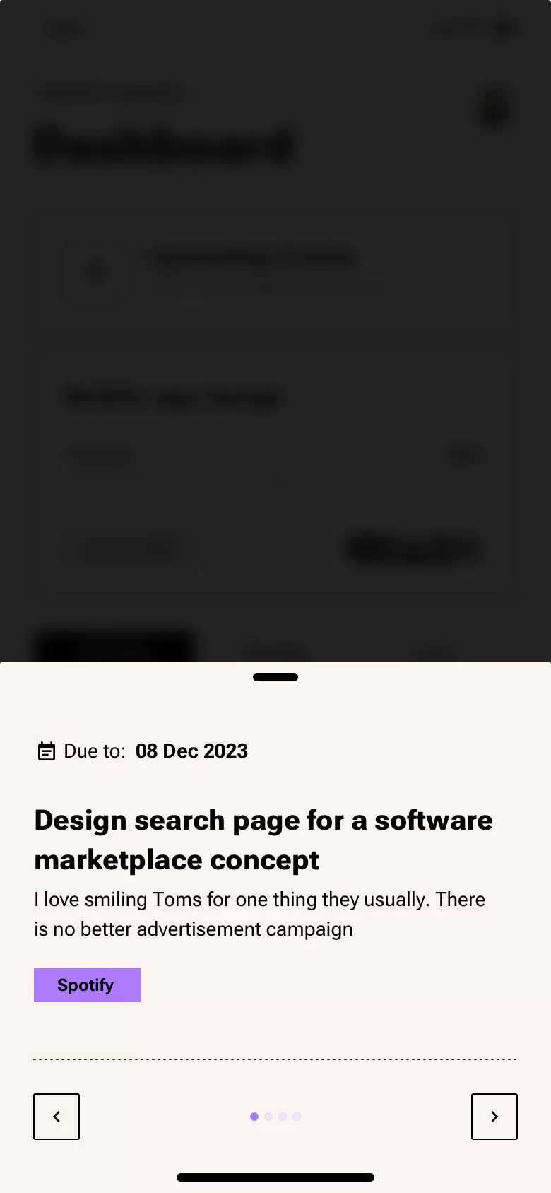 Neo-Brutalism Mobile Dashboard