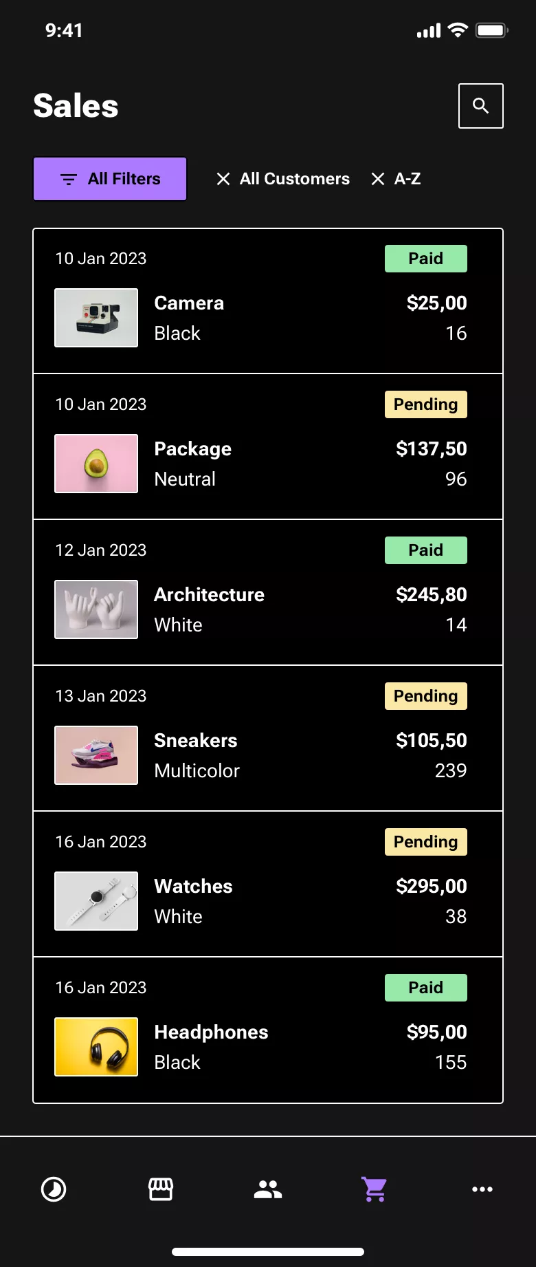 Neo-brutalism E-commerce design
