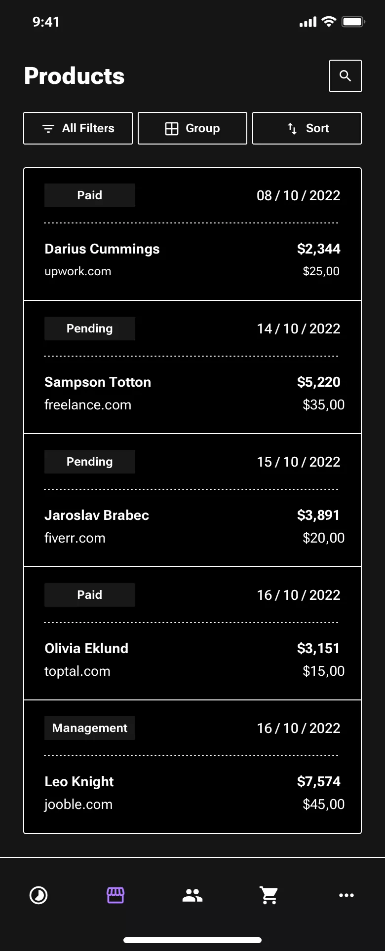 Neo-brutalism E-commerce design