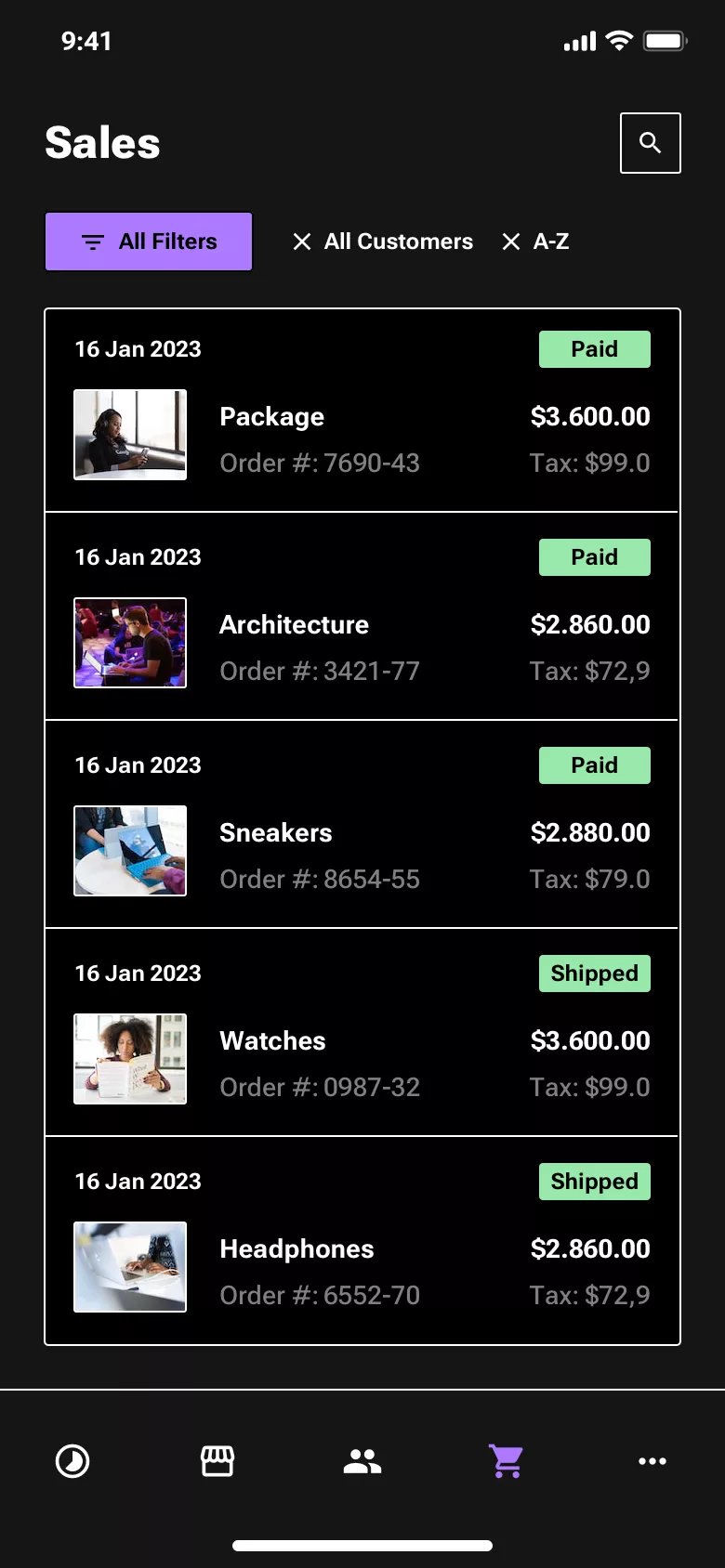 Neo-brutalism E-commerce design