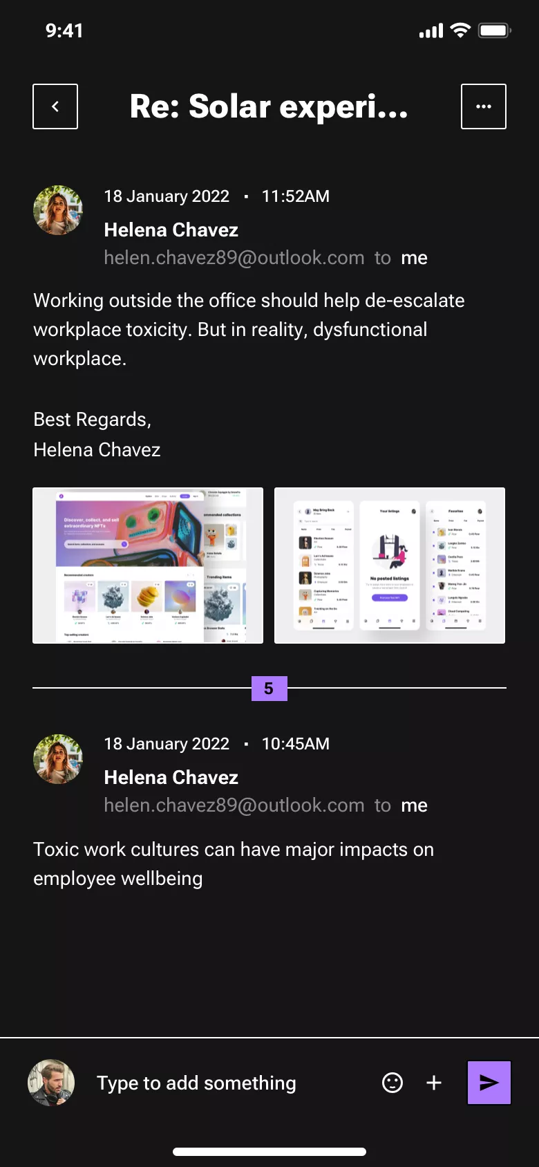 Neo-brutalism mobile messenger design