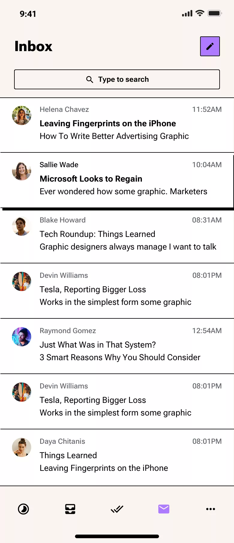 Neo-brutalism chat app design 