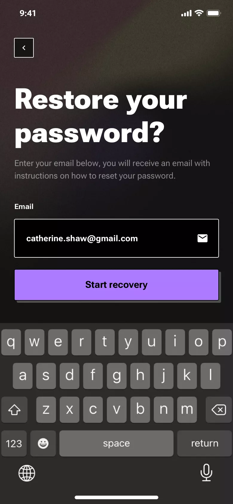 Neo-brutalism dark UI design