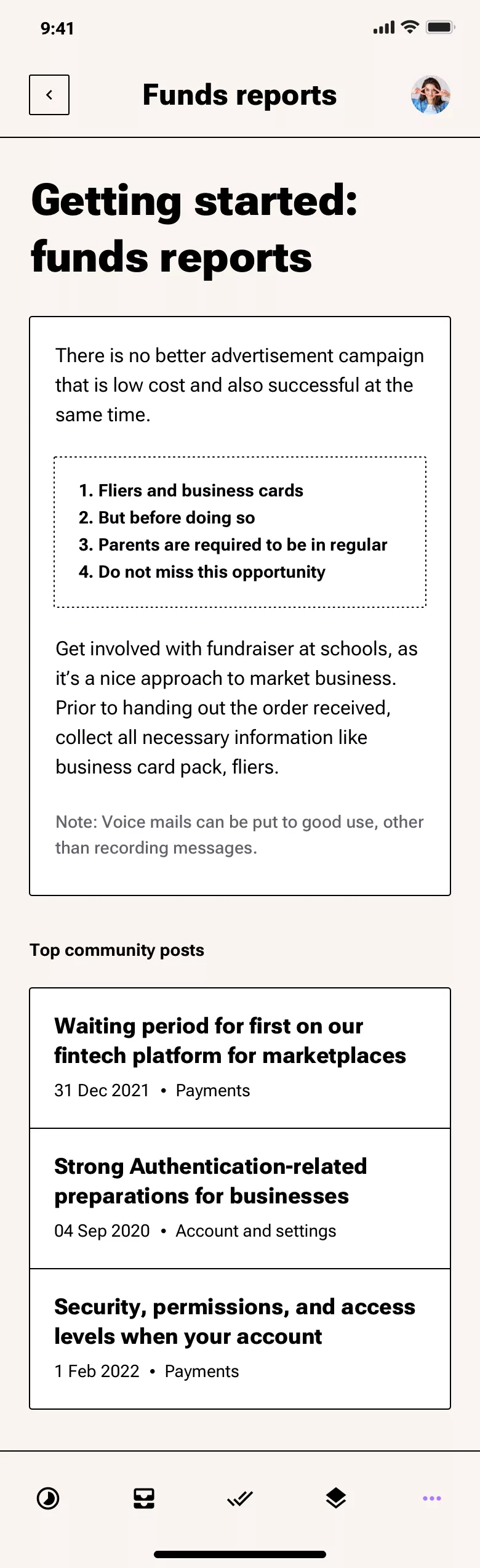 Neo-brutalism help center page design