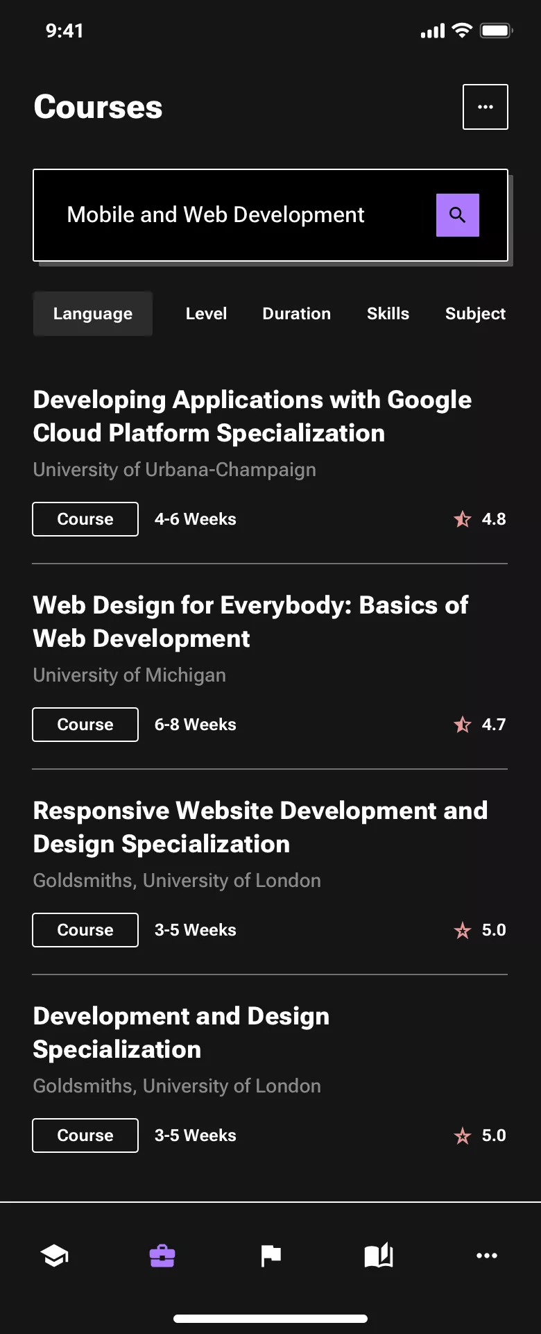 Neo-brutalism education app design