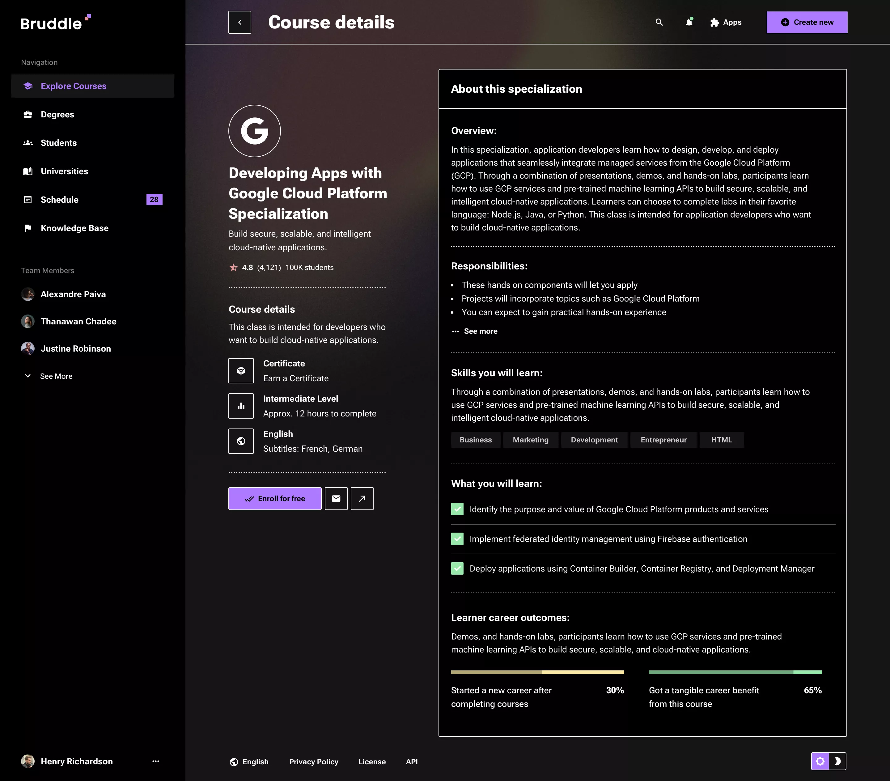 Neo-brutalism education app design