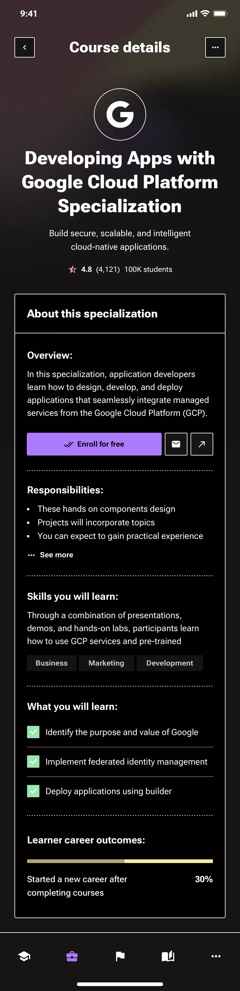 Neo-brutalism education app design