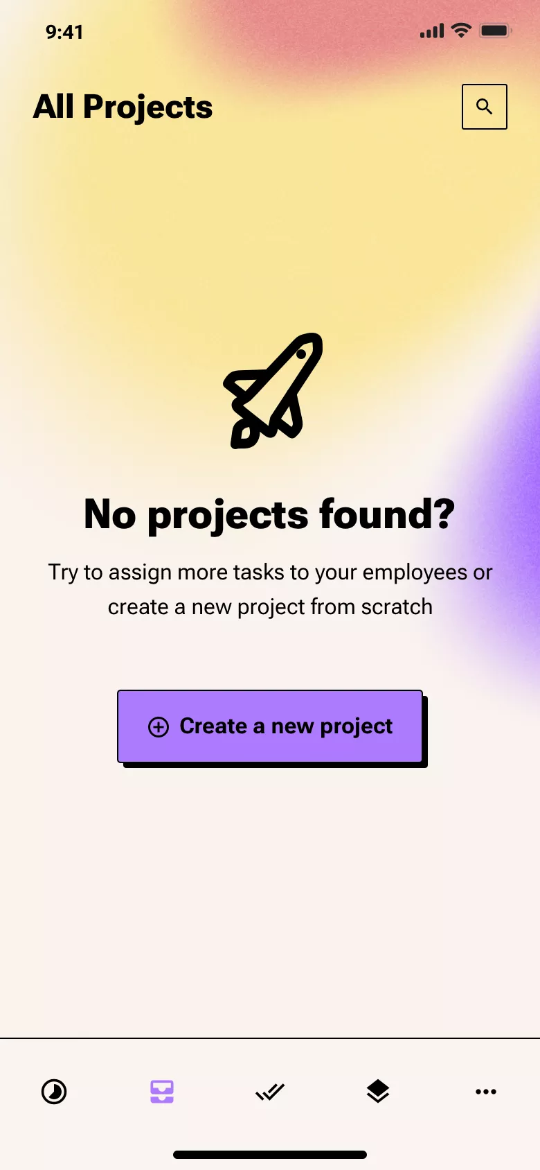 Neo-brutalism todo App Design