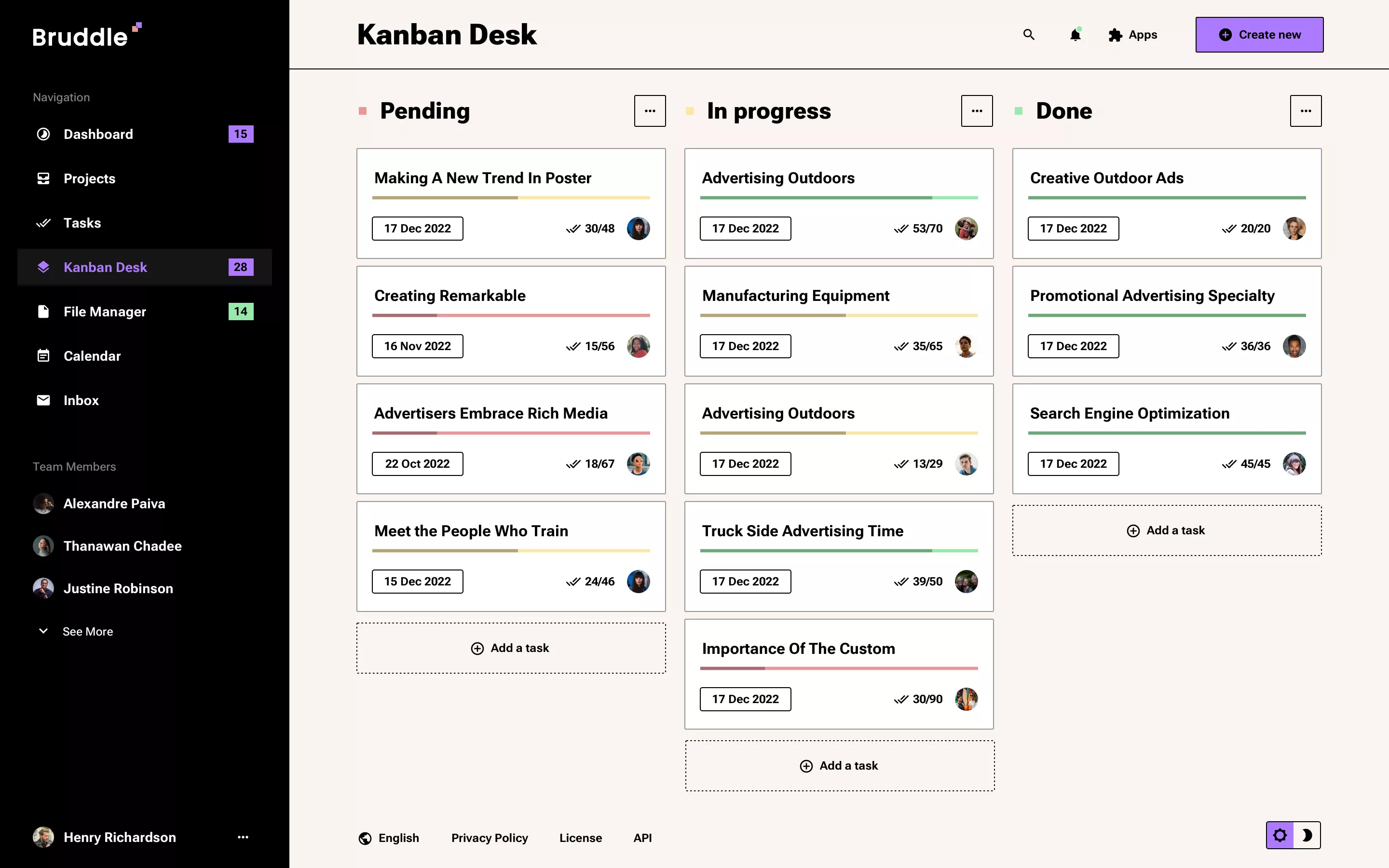 Neo-brutalism to-do app design