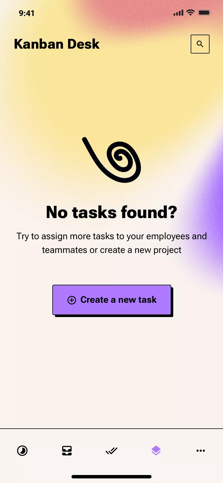 Neo-brutalism reminders list design