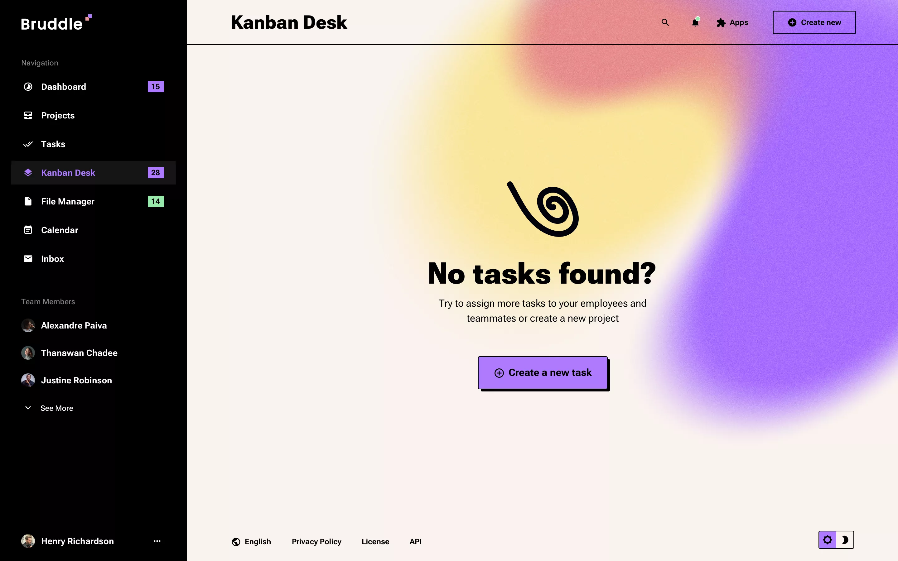 Neo-brutalism to-do app design