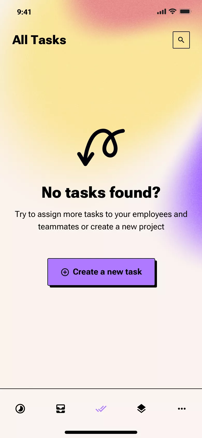 Neo-brutalism kanban app design