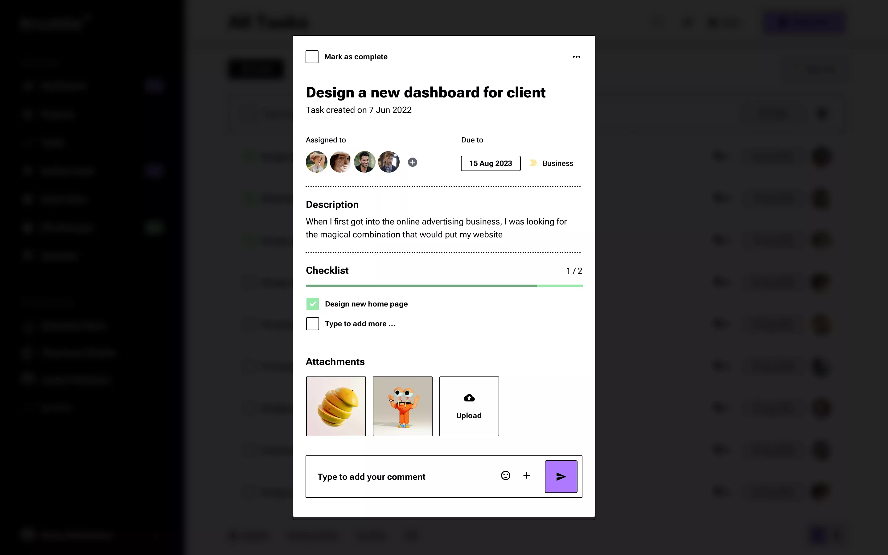 Neo-brutalism to-do app design