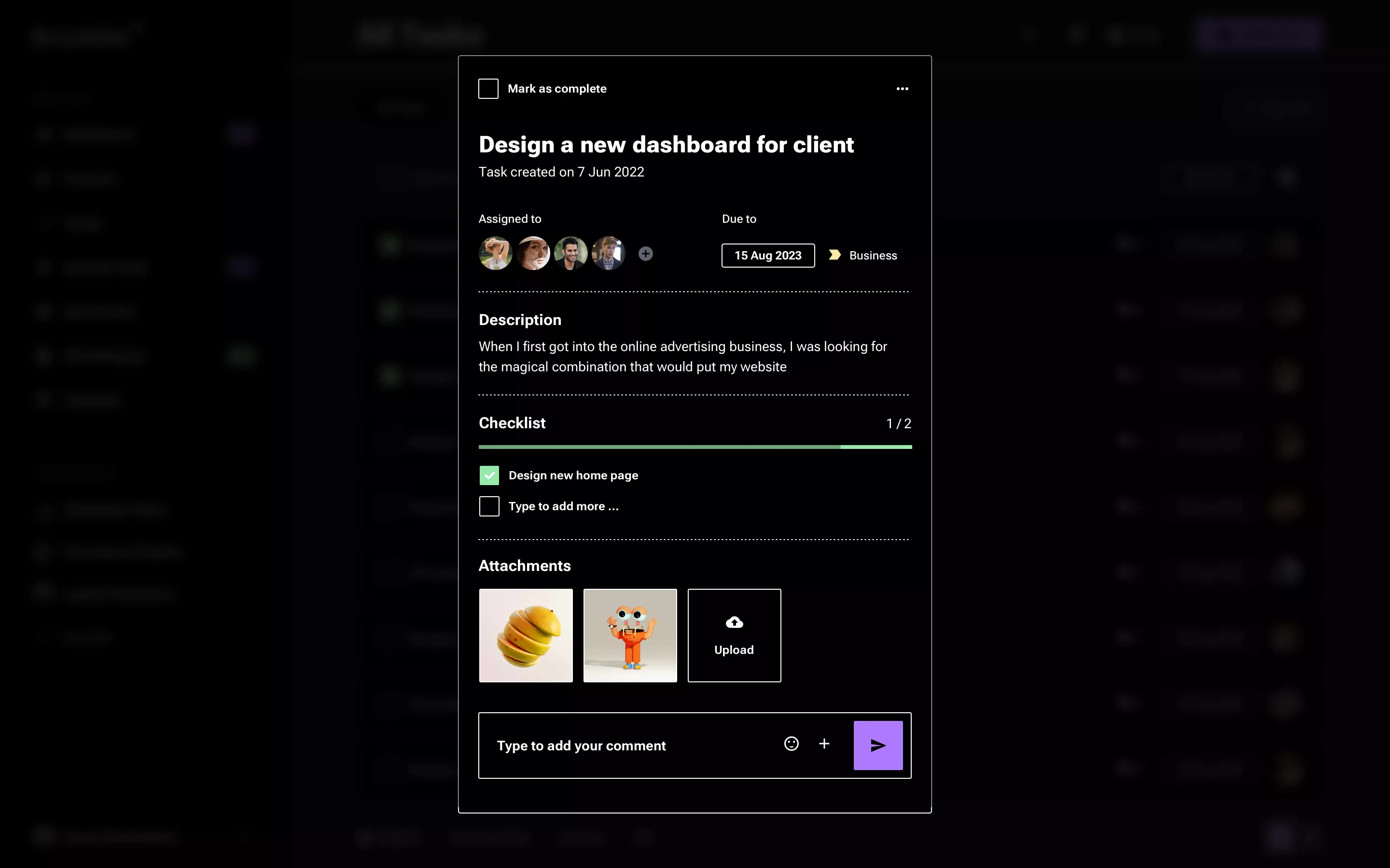 Neo-brutalism Kanban Desk Design
