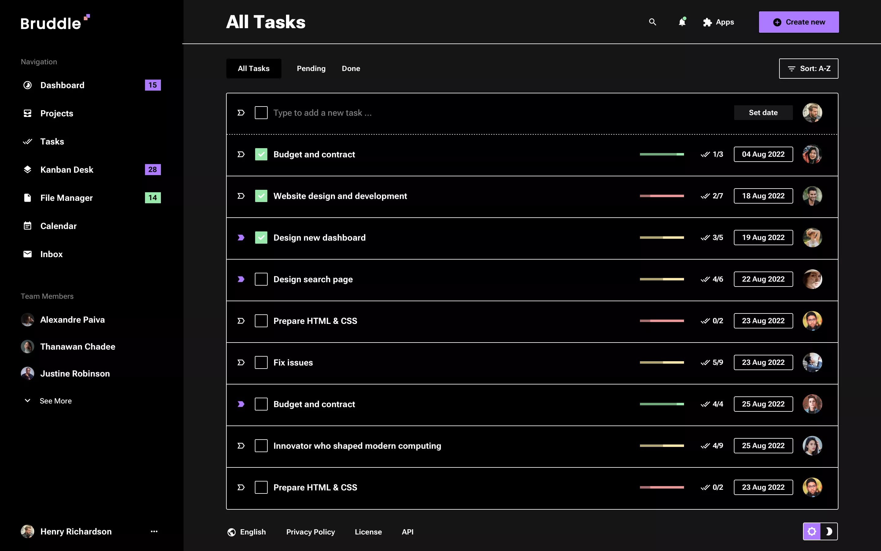Neo-brutalism Kanban Desk Design
