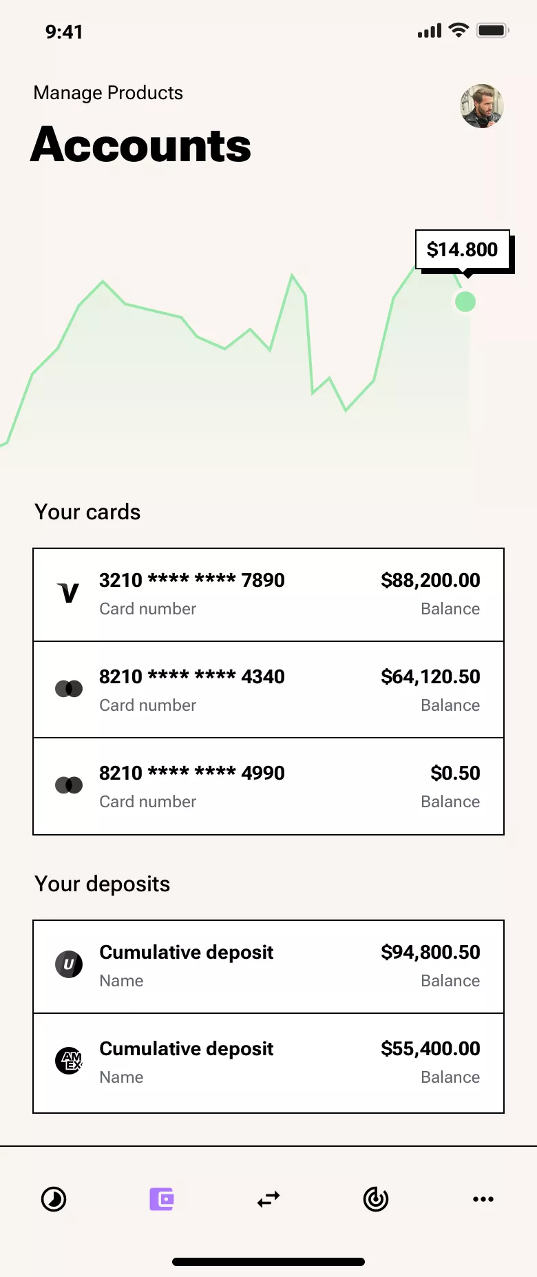 Neo-brutalism payment app design