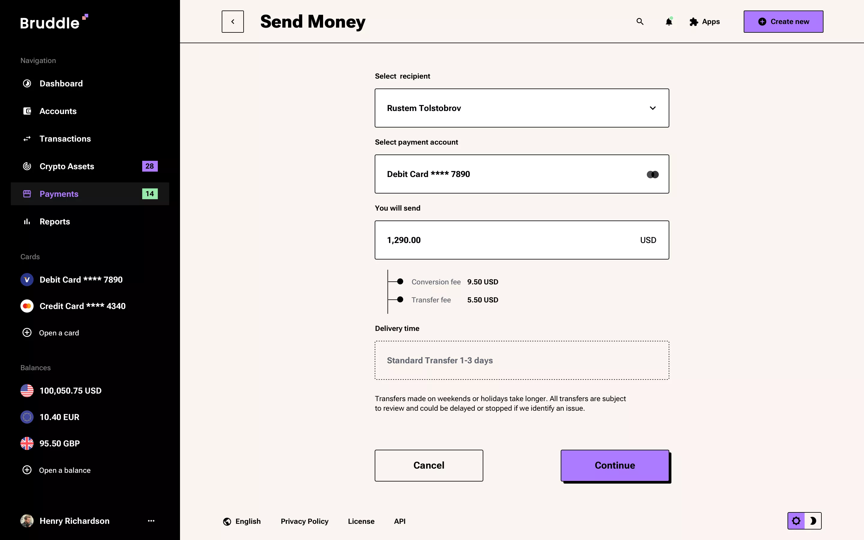 Neo-brutalism finance app design