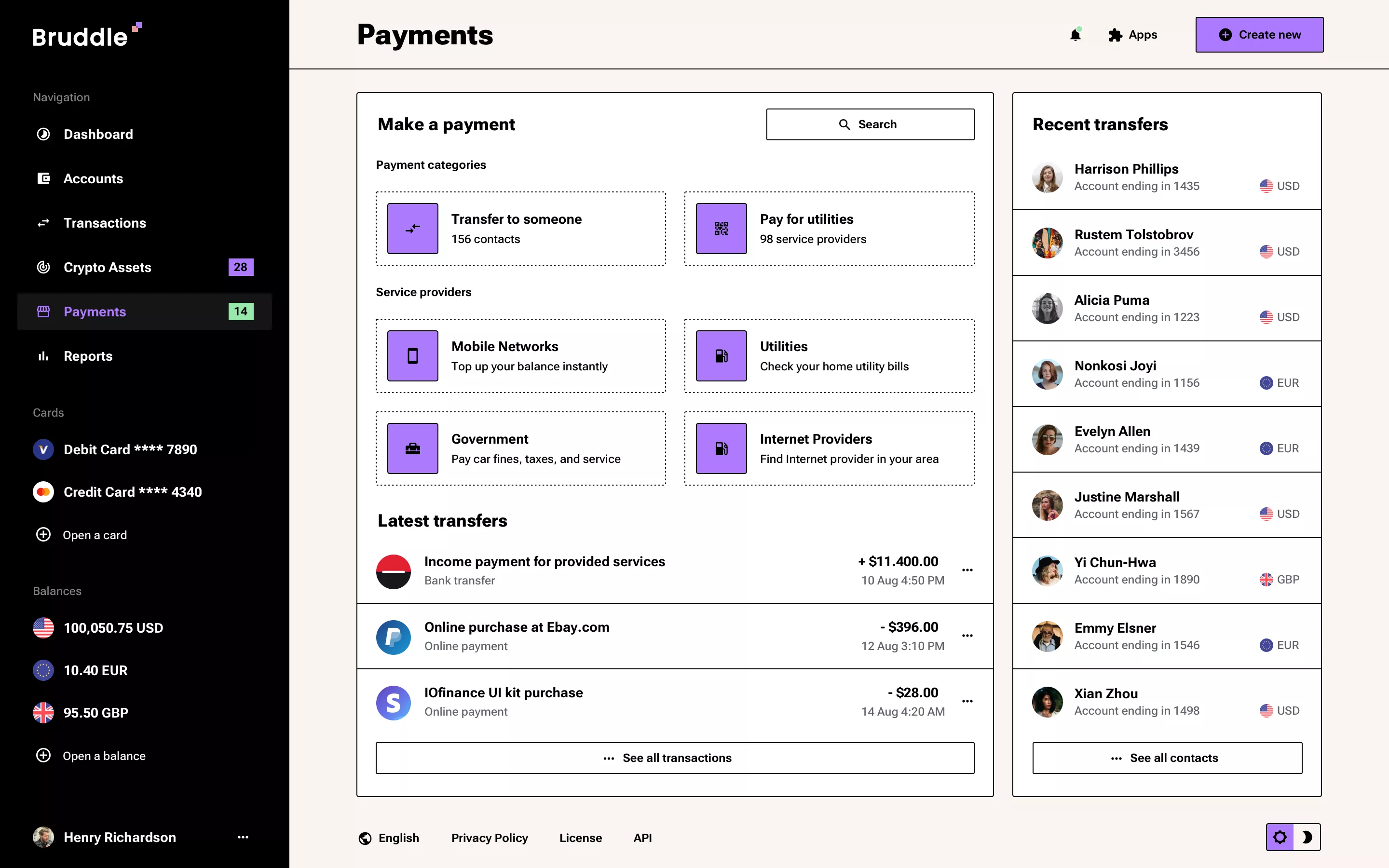 Neo-brutalism finance app design
