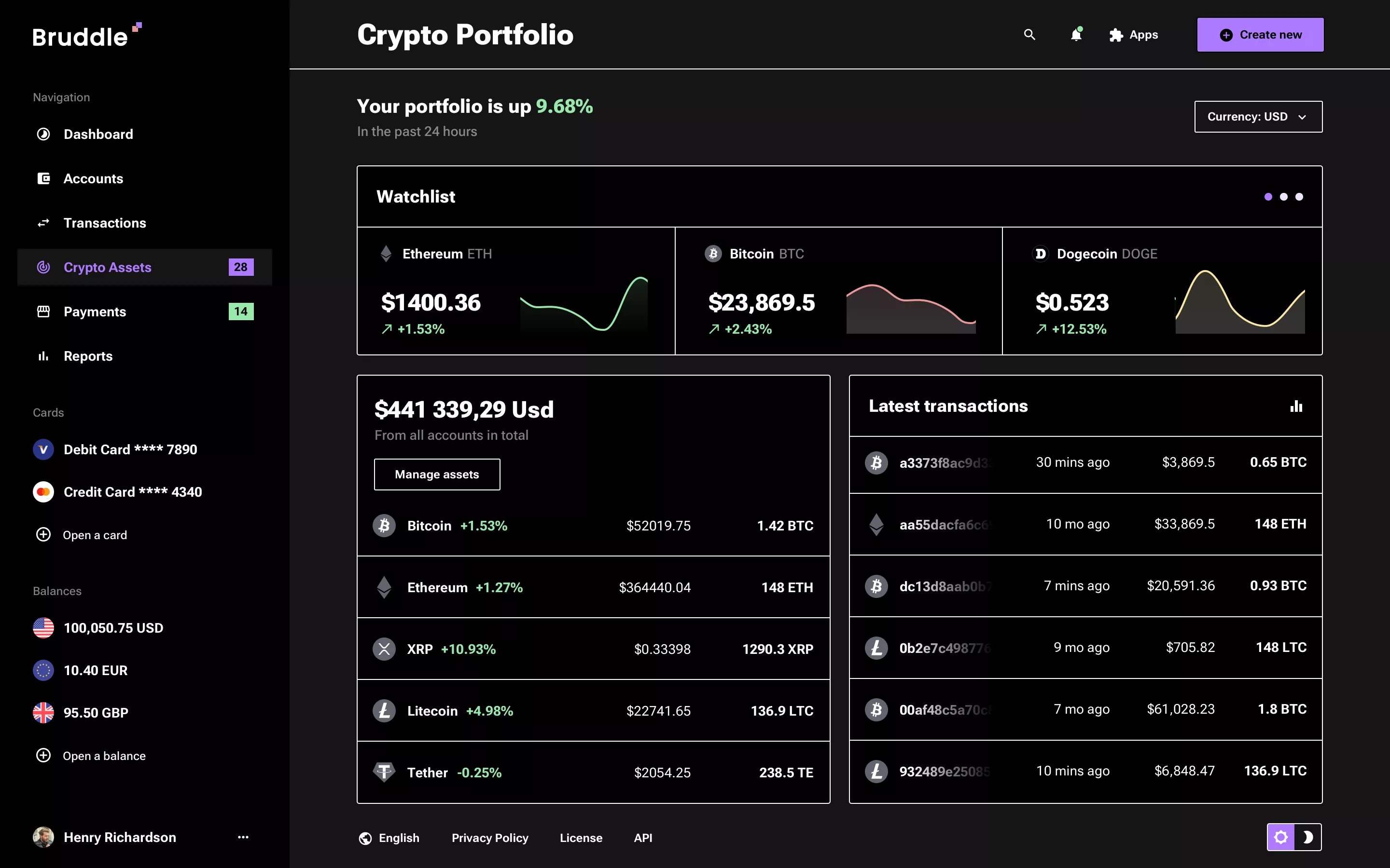 Neo-brutalism crypto app design