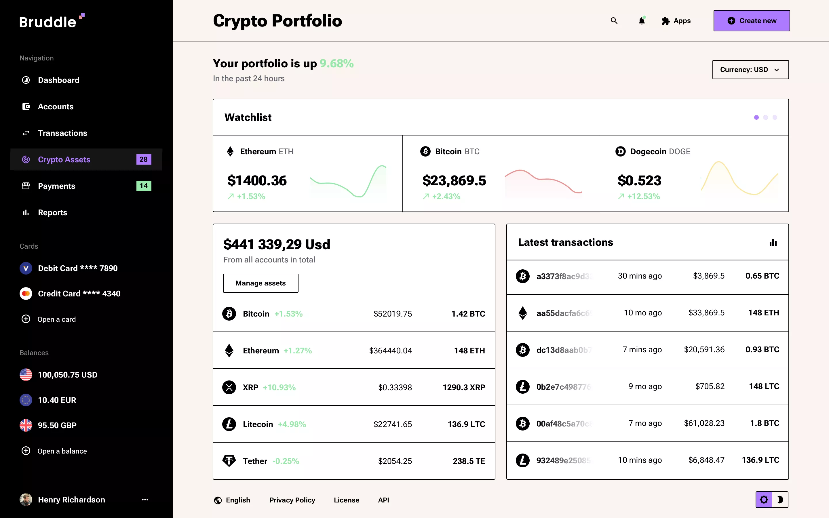 Neo-brutalism crypto app design