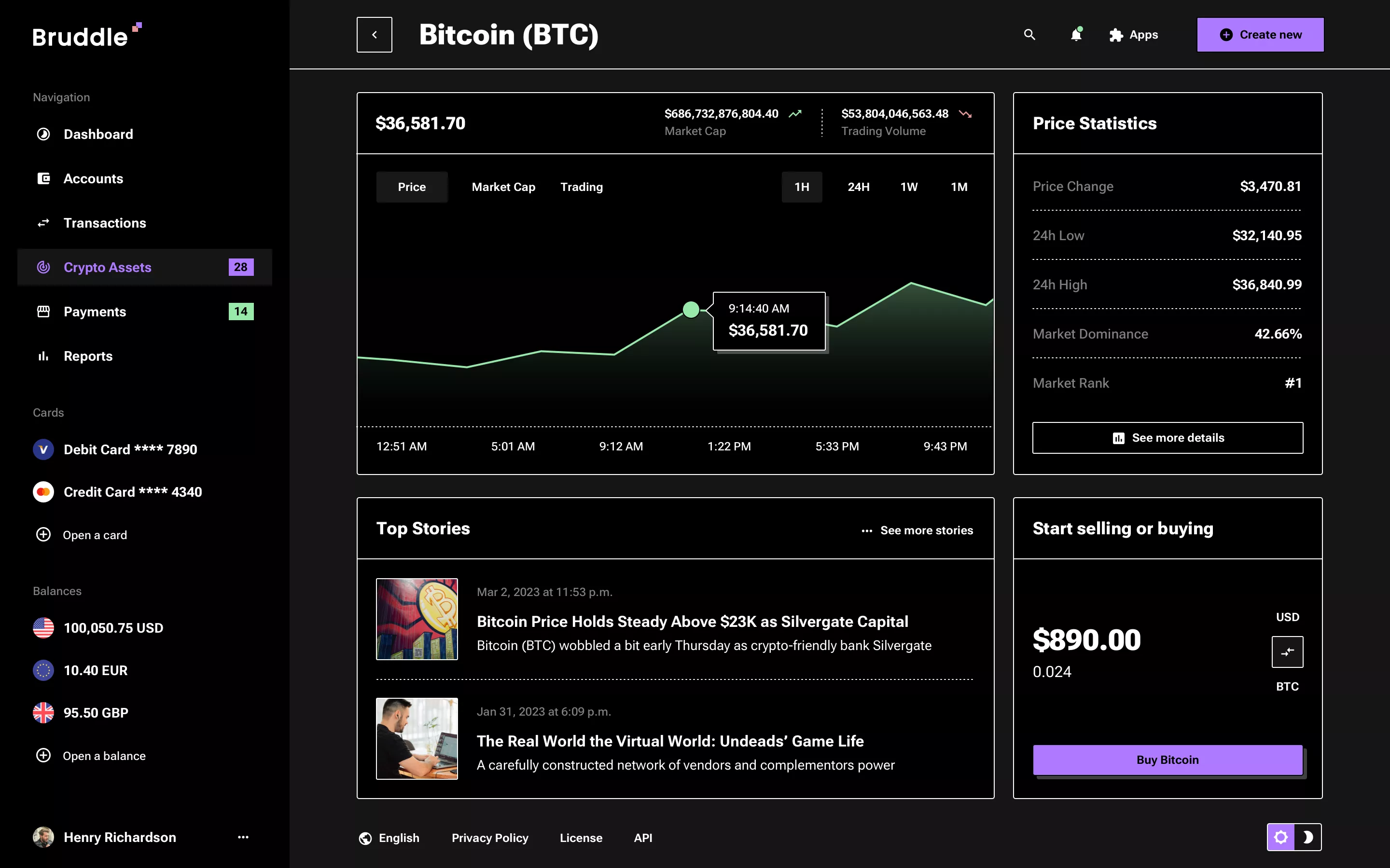 Neo-brutalism crypto app design