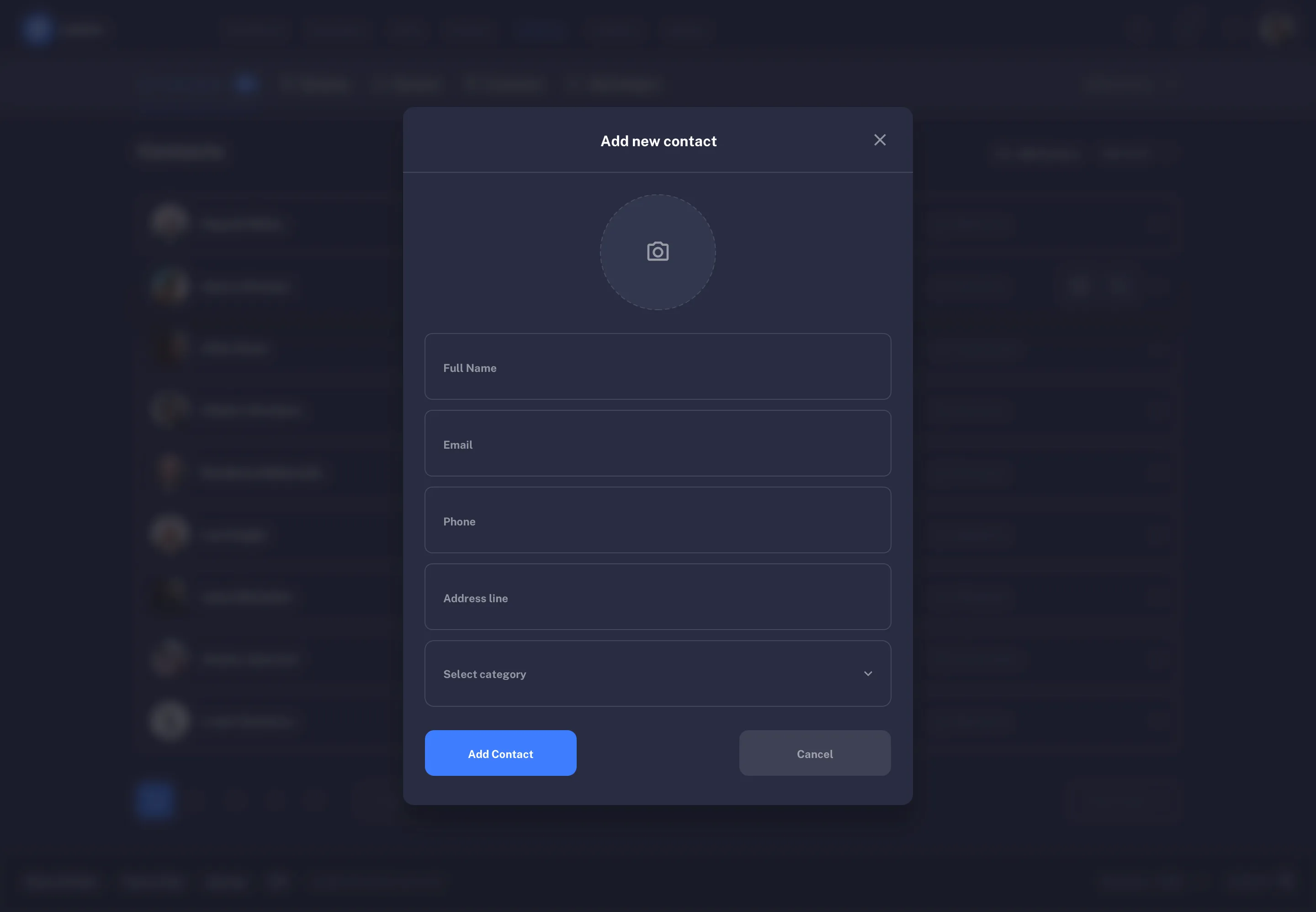 CRM Sales page design