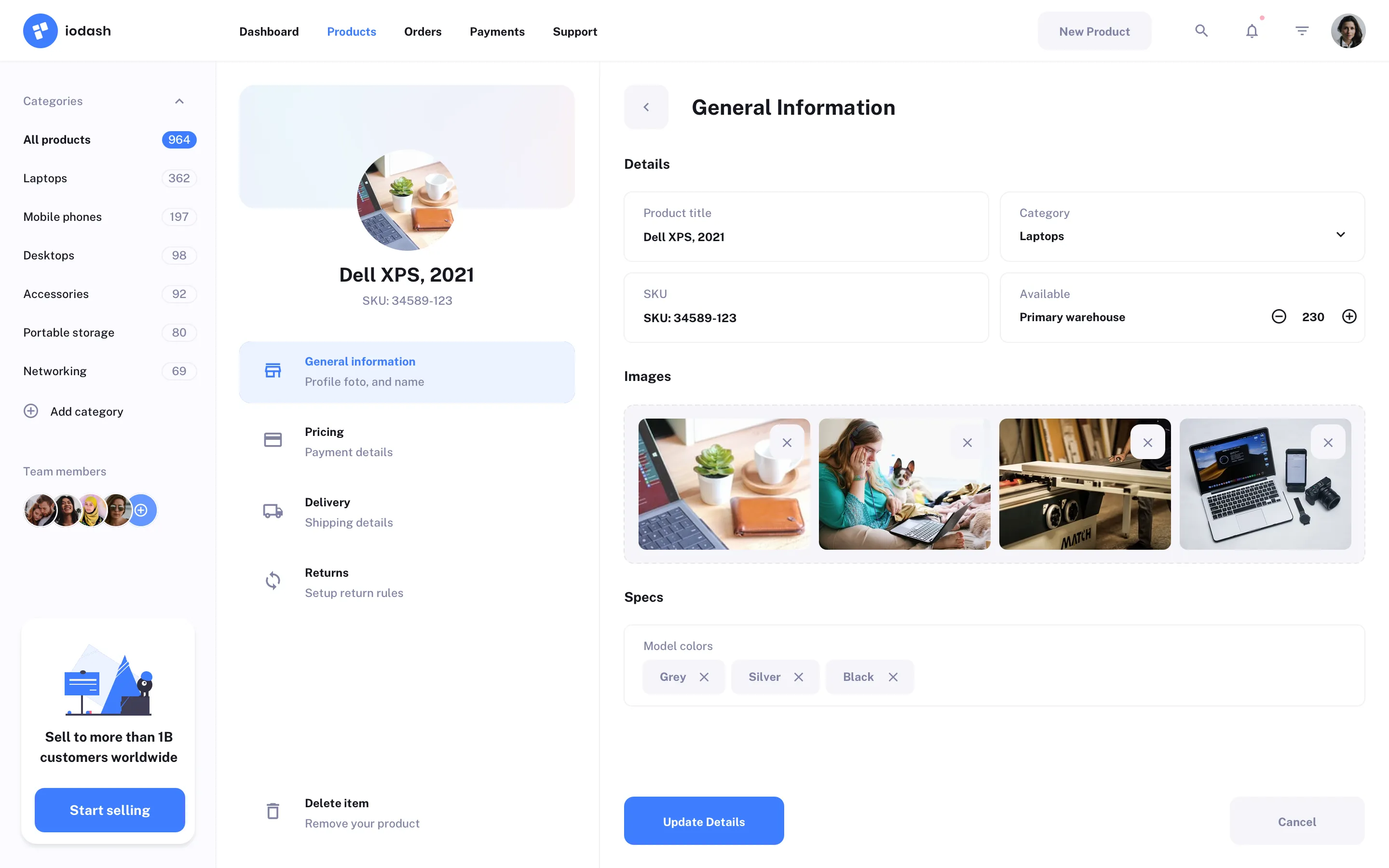 E-commerce app Design