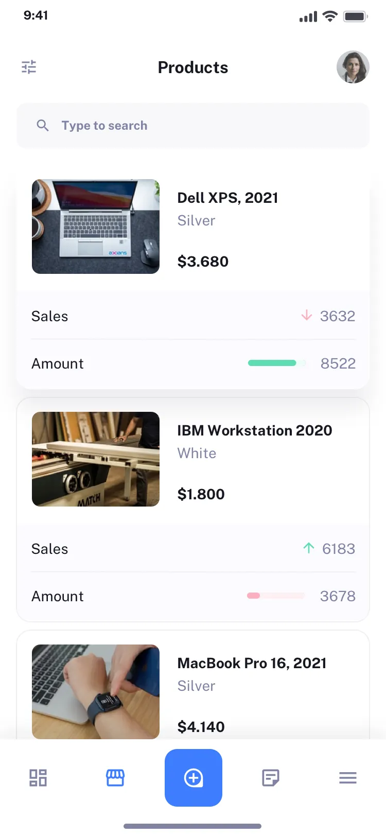 E-commerce sales page design