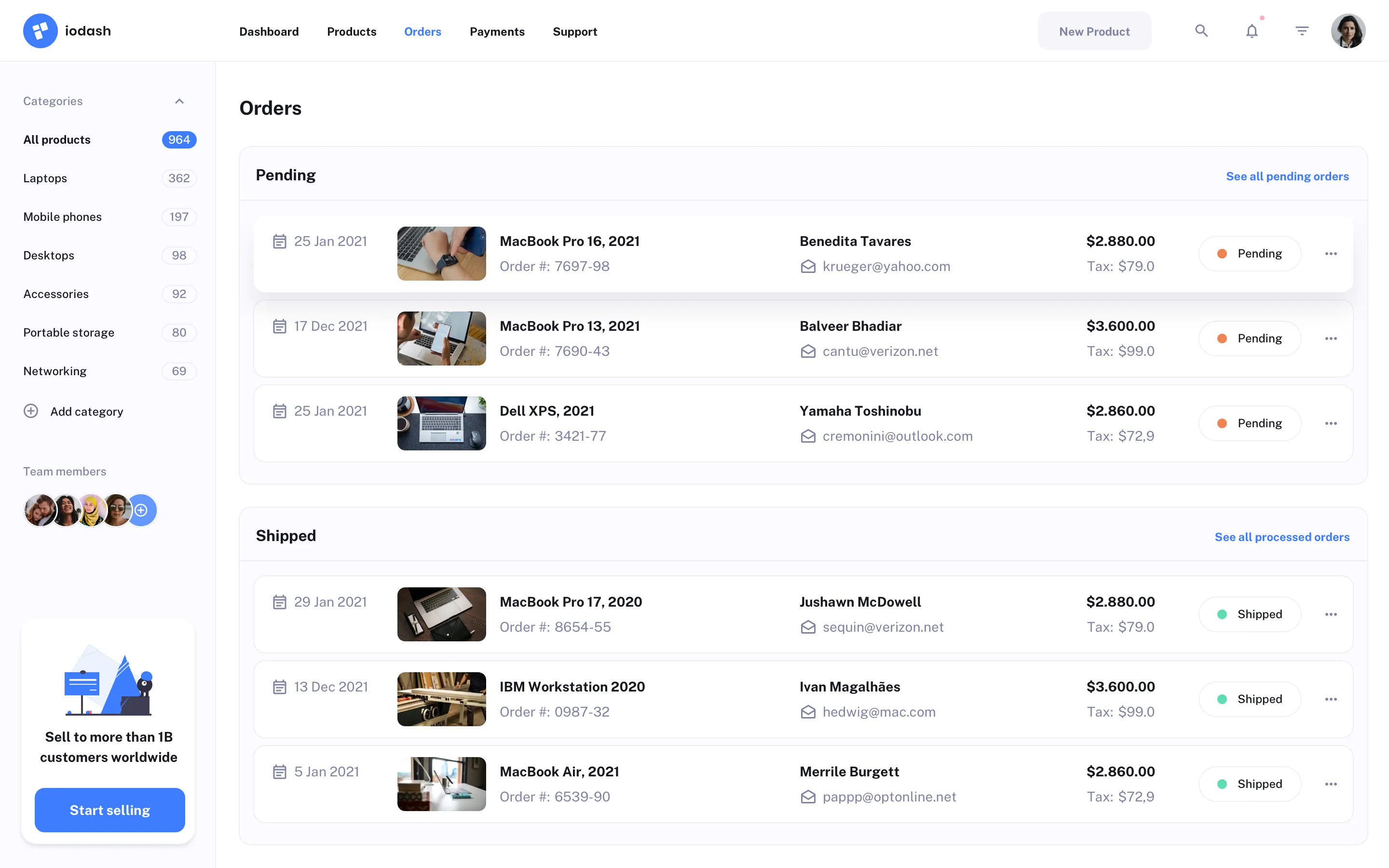 E-commerce UI Design