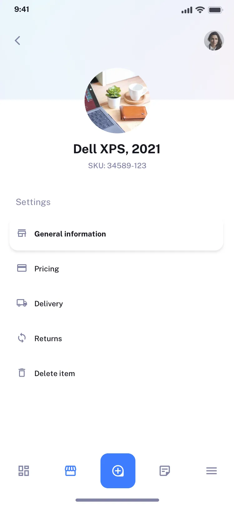 E-commerce customers page design