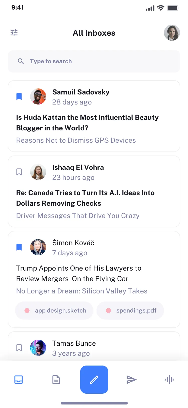 Messenger app design