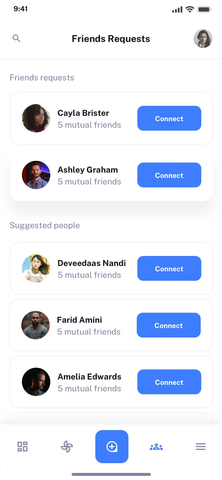 Mobile Social Feed Design
