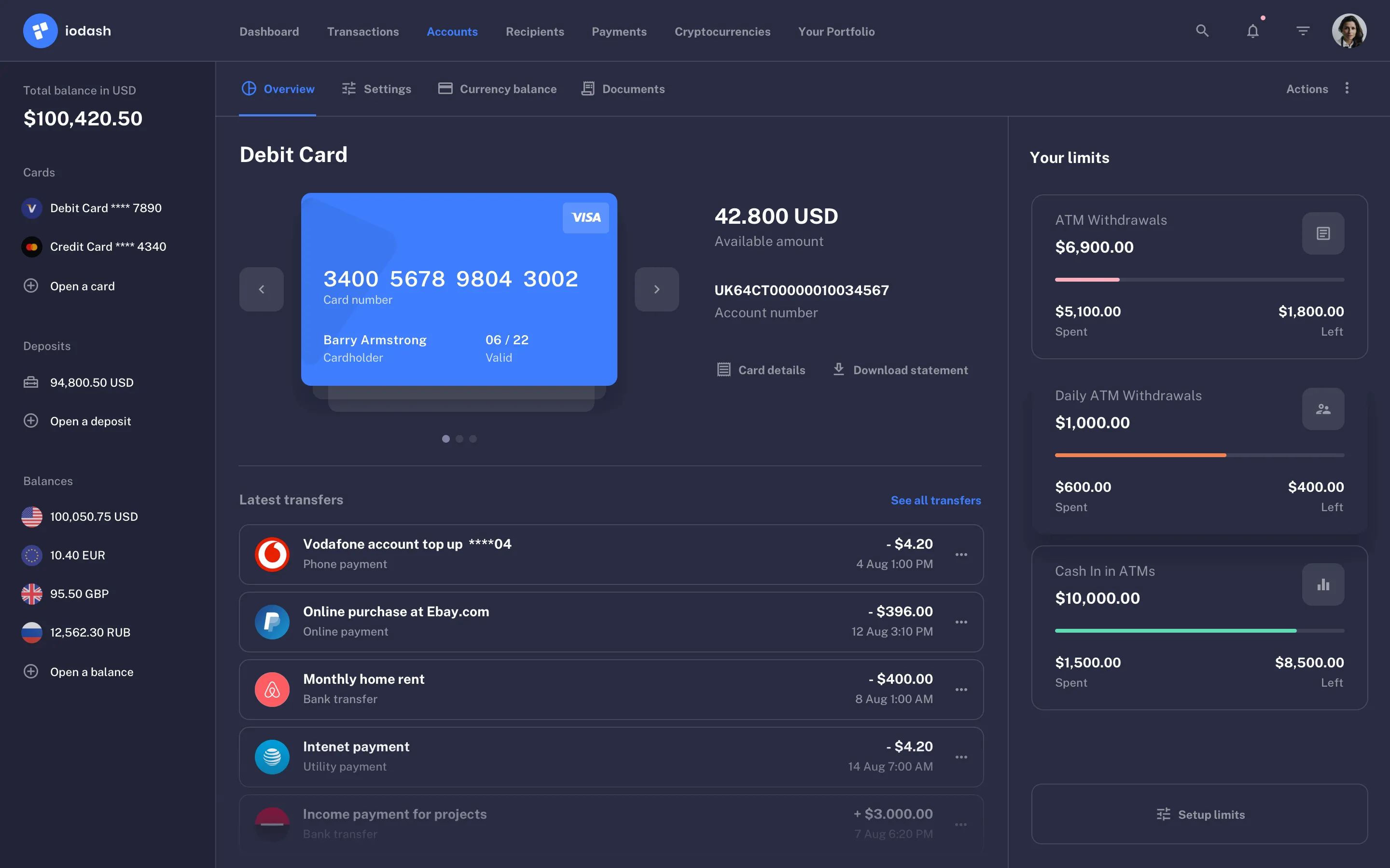 Fintech UI Design