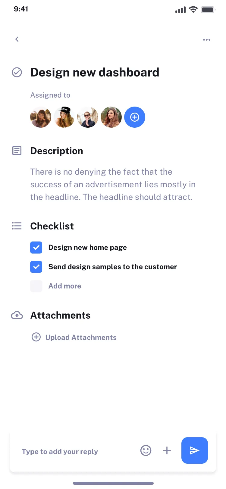 Mobile Calendar UI design